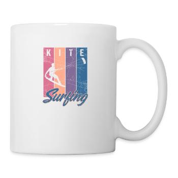 Kitesurfen Kitesurfer kiteboarding Geschenk surfen - Tasse - Weiß - Rechts