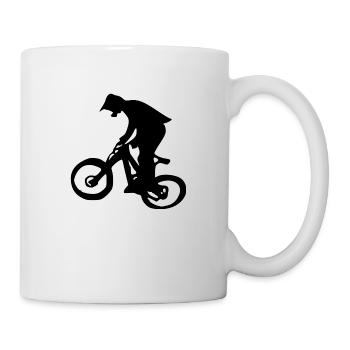 Fahrrad Dirt Sport - Tasse - Weiß - Rechts