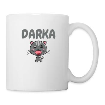 darka - Lustiges Humorgeschenk berühre meinen Beitrag nicht - Tasse - Weiß - Rechts
