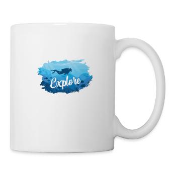 Diver disant | Cadeau de mer pour moniteur de plongée - Mug blanc - blanc - Droite