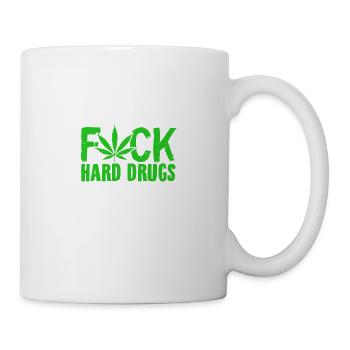 Mauvaises herbes de fumée | Idée cadeau Cannabis 420 Weed Pot - Mug blanc - blanc - Droite