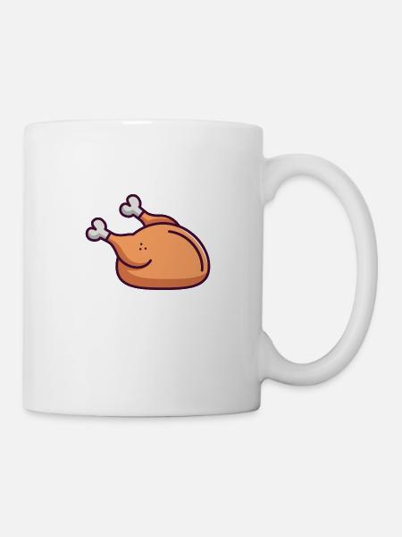 Huhn - Tasse - Weiß