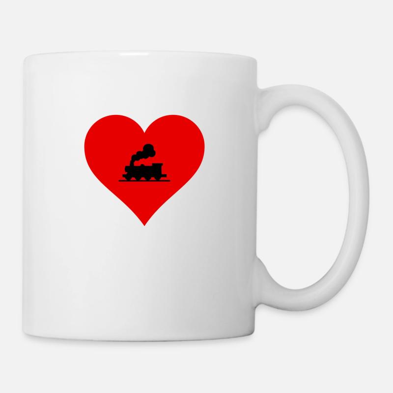 J’adore le rail ! - Mug blanc - blanc