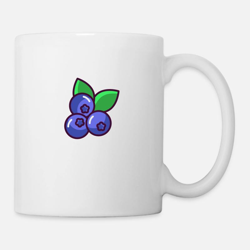 Blaubeere - Tasse - Weiß