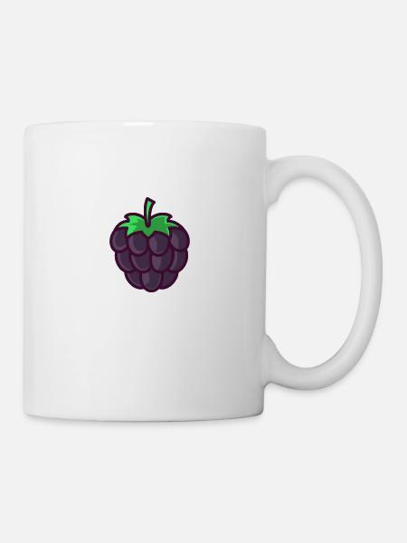 Brombeere - Tasse - Weiß