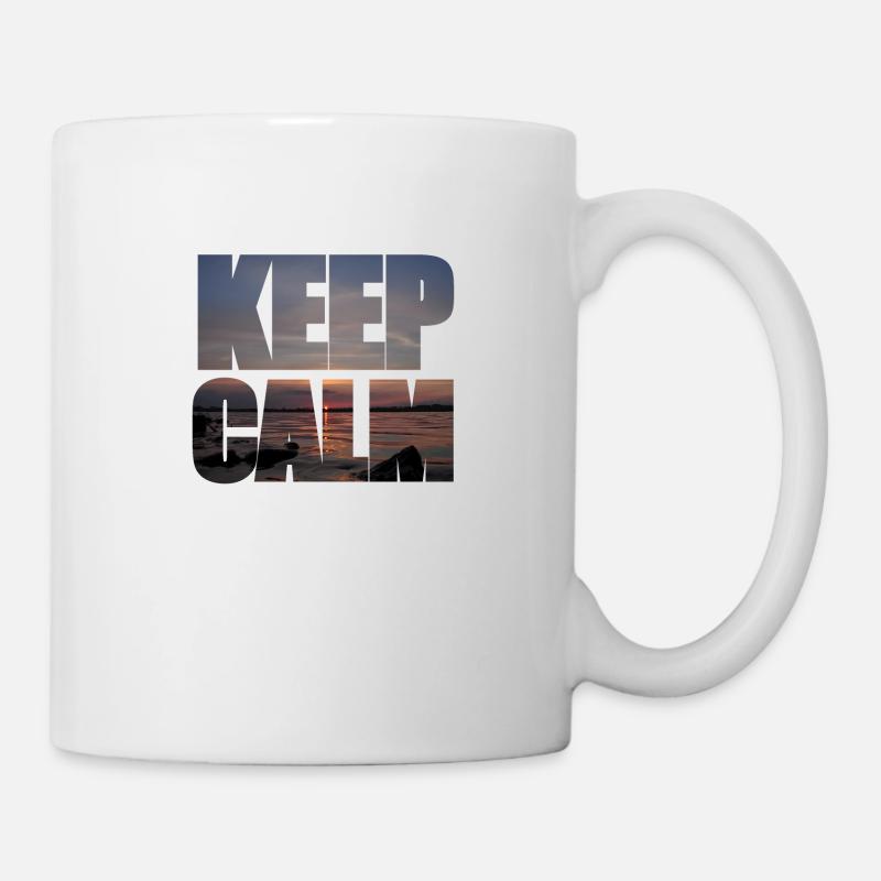 Gardez la décoration calme - Mug blanc - blanc