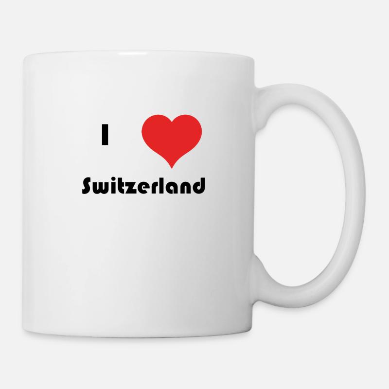 I love Switzerland - Tasse - Weiß