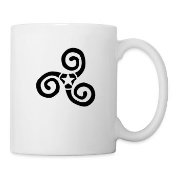triskele logo Brittany etoile - Mug - white - Right