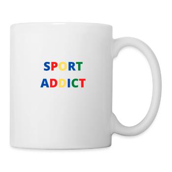 sport addict sports colors - Mug - white - Right