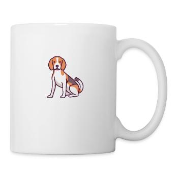 Beagle - Tasse - Weiß - Rechts