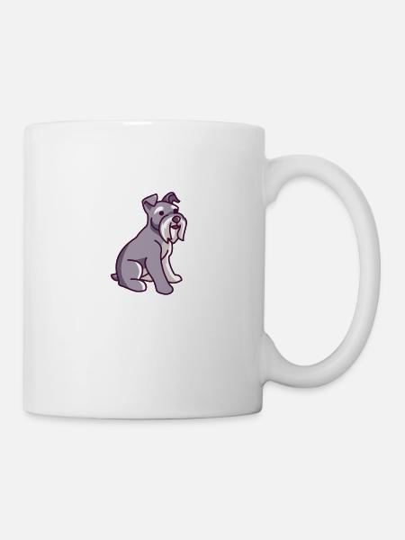 Schnauzer miniature - Mug blanc - blanc