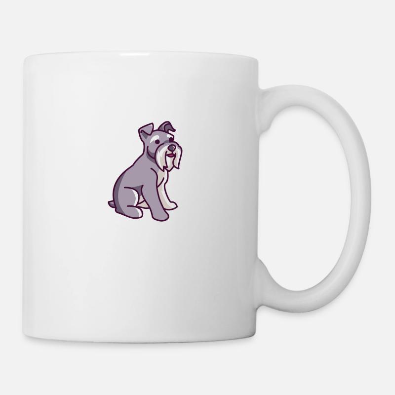 Miniature Schnauzer - Tasse - Weiß