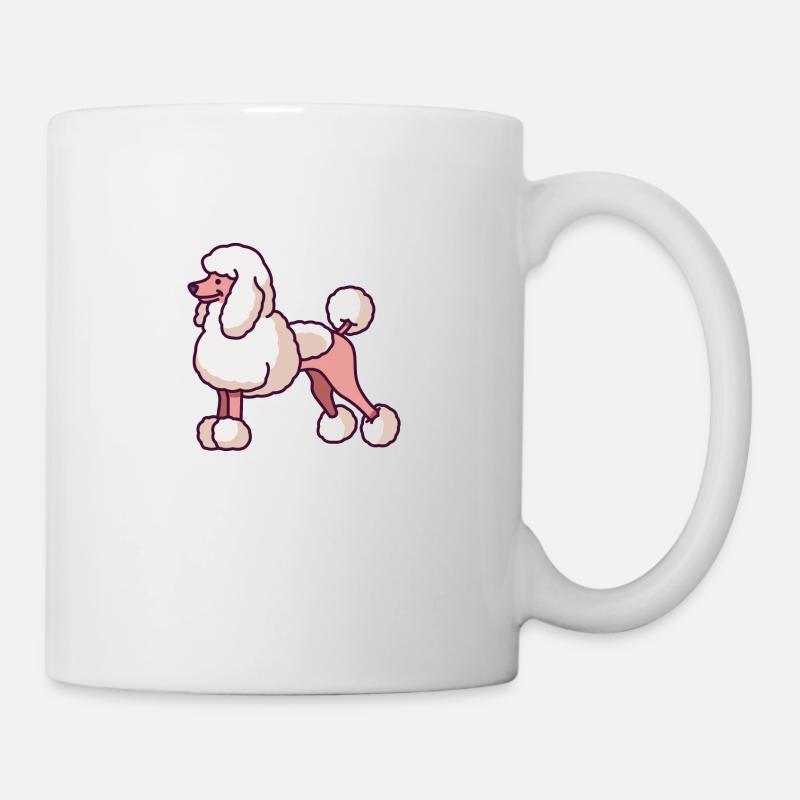 Pudel - Tasse - Weiß