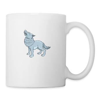 Cartoon wolf - Mug - white - Right