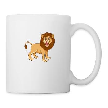 Cartoon lion - Mug - white - Right
