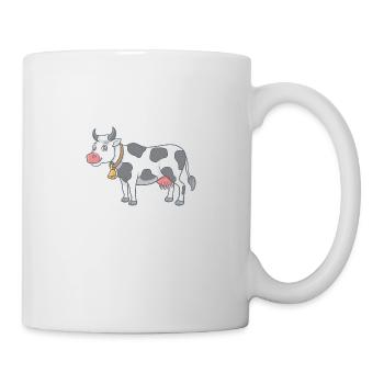 Cartoon Kuh - Tasse - Weiß - Rechts