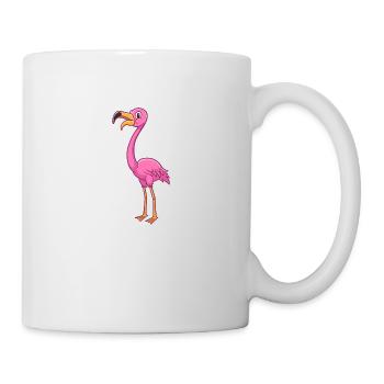 Cartoon flamingo - Mug - white - Right
