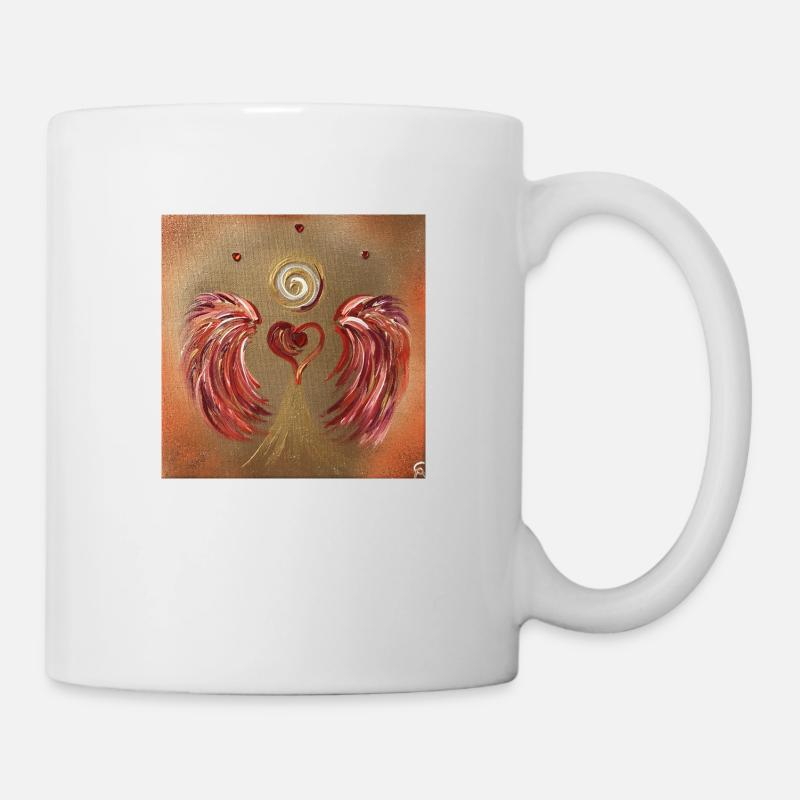 Herzengel der Selbstermächtigung - Tasse - Weiß