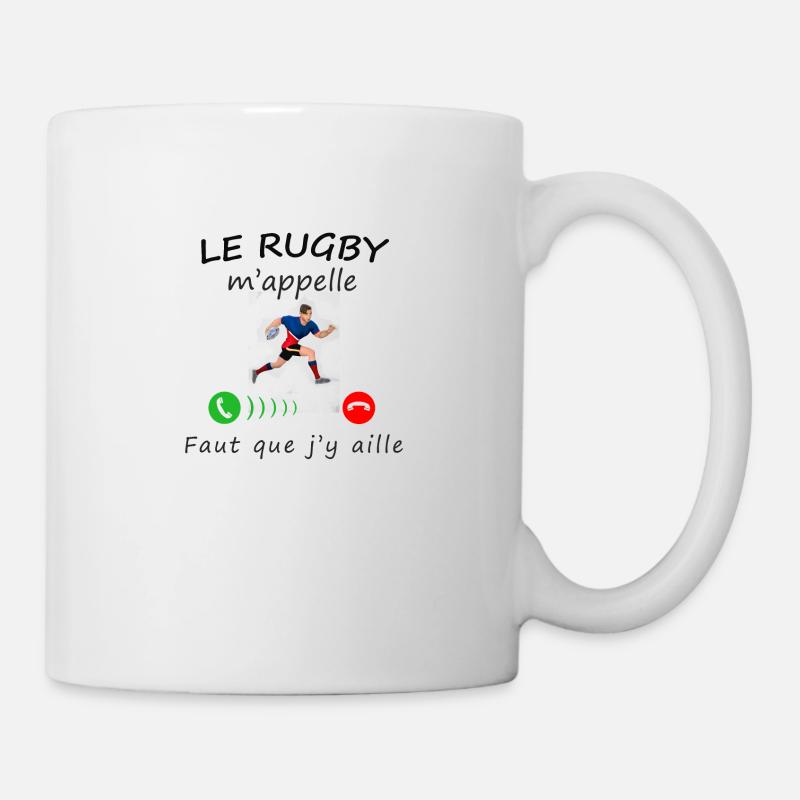 Le rugby m'appelle - Mug blanc - blanc
