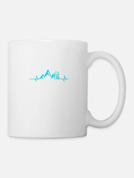 mountain bike - Mug - white