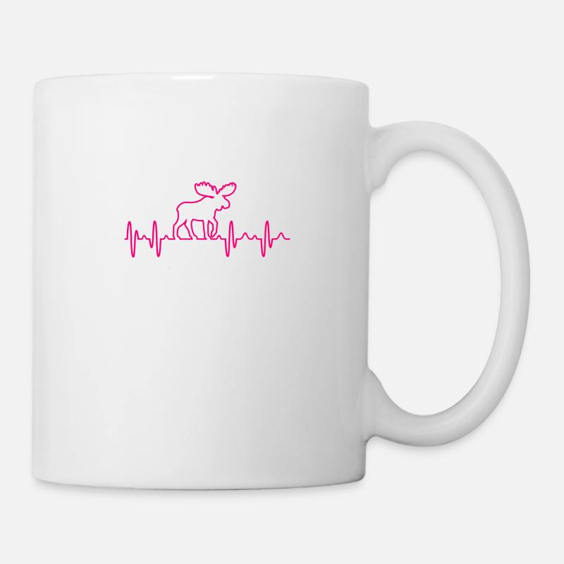 elch - Tasse - Weiß
