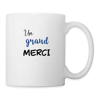 un grand merci - Mug blanc - blanc - Droite