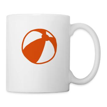 ballon plage beachball1 - Mug blanc - blanc - Droite