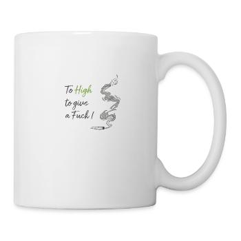 Rauchender Cannabis Joint #4 - Tasse - Weiß - Rechts