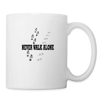 never walk alone - Tasse - Weiß - Rechts