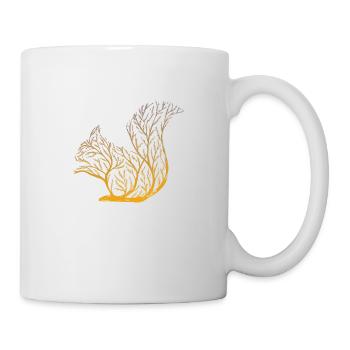 Squirrel from a tree - Mug - white - Right