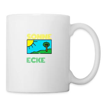 Die Sonne gehört in die Ecke Geschenk - Tasse - Weiß - Rechts