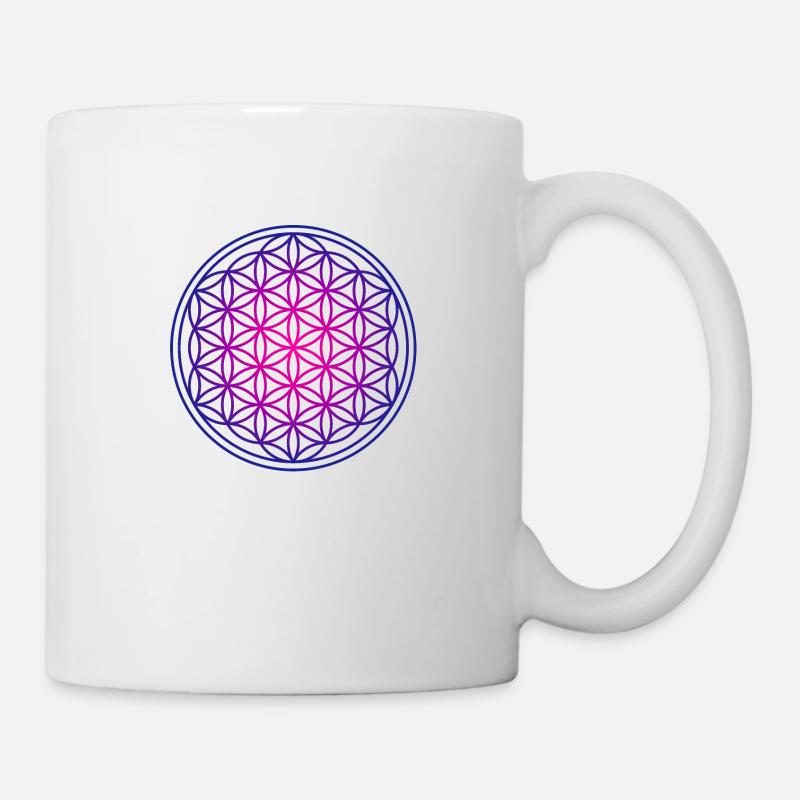 fleur de vie fleur de vie 19 cercle 19 cercle - Mug blanc - blanc