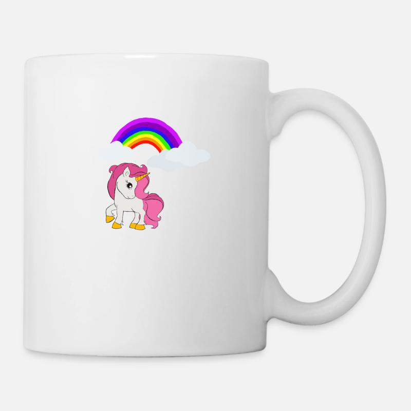 Einhorn Regenbogen Mädchen Unicorn Tochter - Tasse - Weiß
