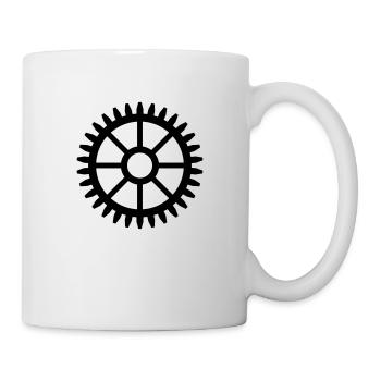 Gear vector design template - COLOR CHANGEABLE - Mug - white - Right