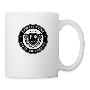 Powerlifting State University - Tasse - Weiß - Rechts