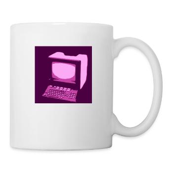 MINITEL POP ART VIOLET - Mug blanc - blanc - Droite