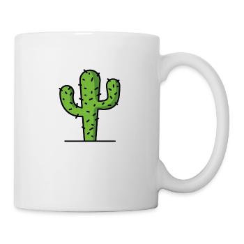 Kaktus - Tasse - Weiß - Rechts
