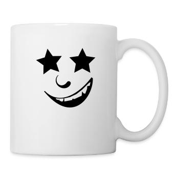 visage cool - Mug blanc - blanc - Droite