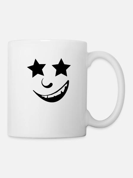 cool face - Mug - white