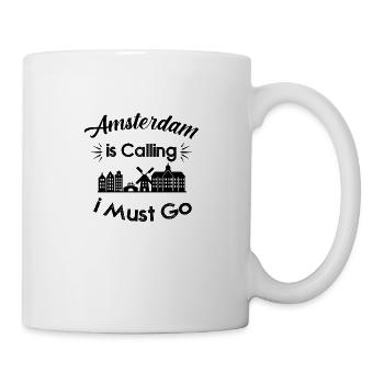 Amsterdam appelle - Mug blanc - blanc - Droite