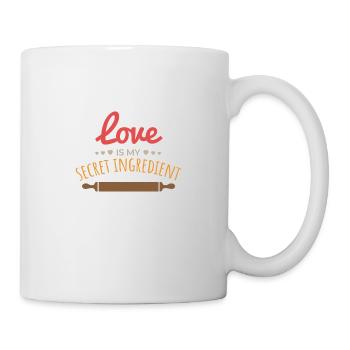 Cooking Love is my secret ingredient gift idea - Mug - white - Right