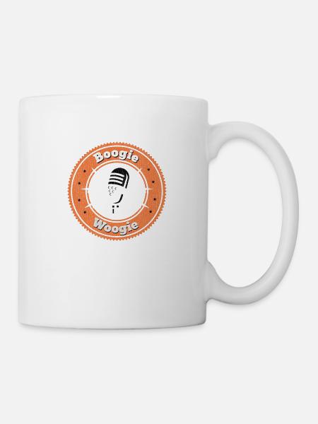 Boogie Woogie cadeau micro vintage - Mug blanc - blanc