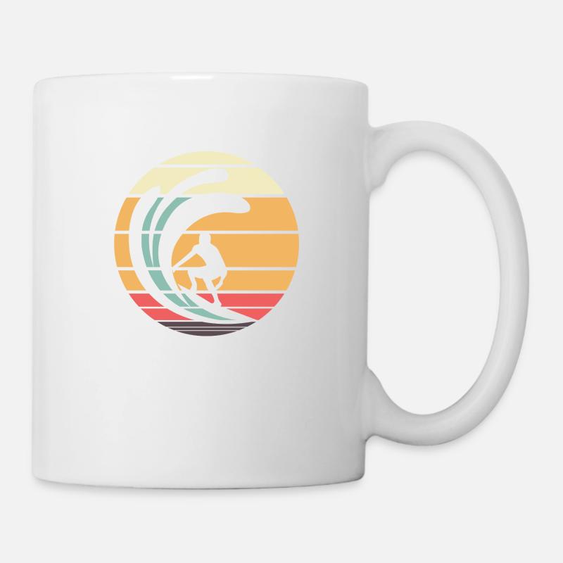 Retro Surfer - Tasse - Weiß