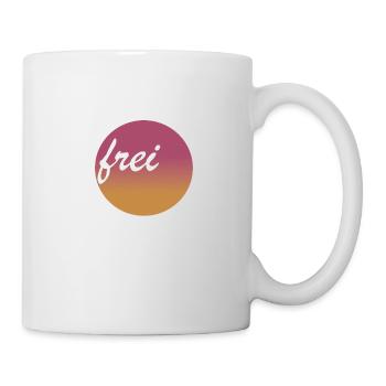 Freiheit - durch Jesus frei in der Welt - Tasse - Weiß - Rechts