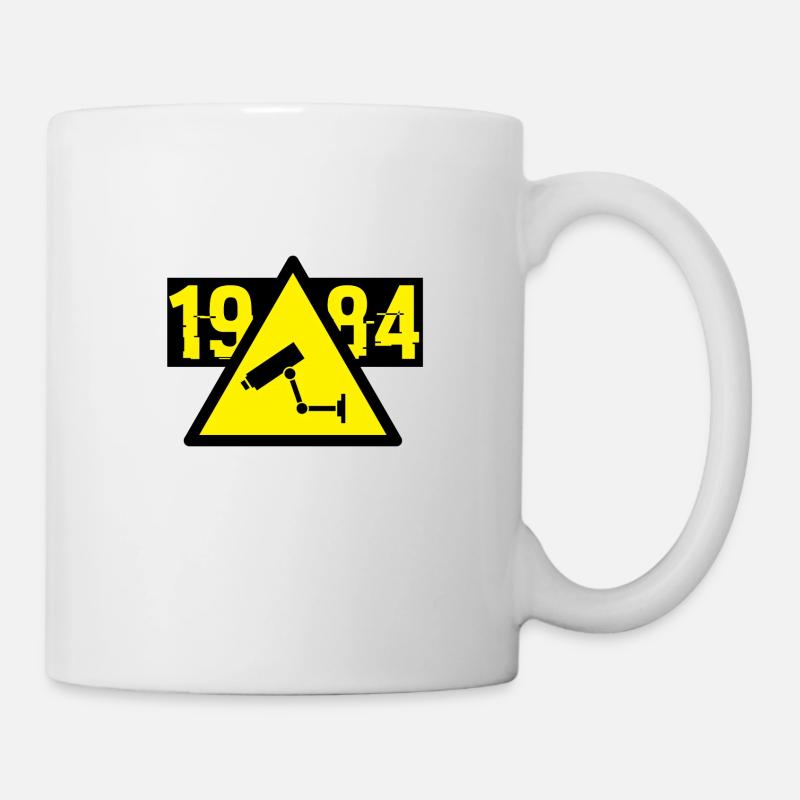 1984 Surveillance de George Orwell - Mug blanc - blanc