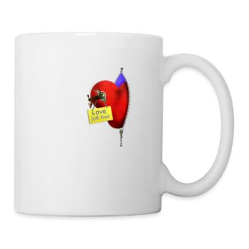 Love for free - Mug - white - Right
