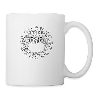 coronavirus 2 - Tasse - Weiß - Rechts