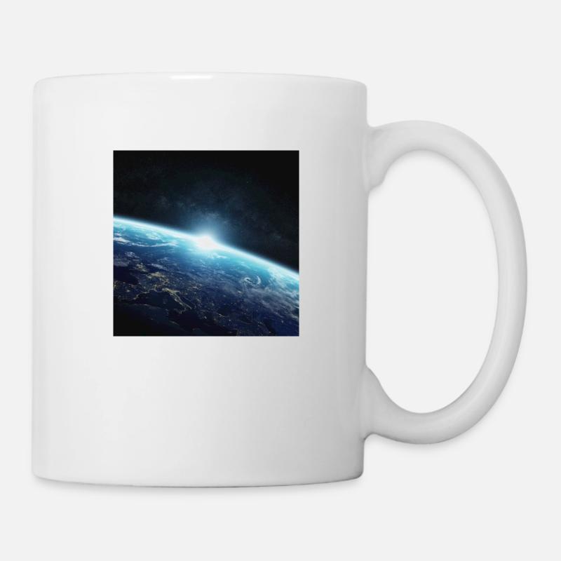 Weltraum Muster - Tasse - Weiß