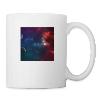 Weltraum Muster - Tasse - Weiß - Rechts