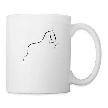 Pferd - Tasse - Weiß - Rechts